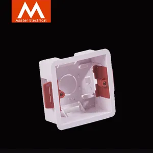 China Manufacturer Electrical Plastic Fireproof Pvc Surface Mount Wall Mounting 2 Gang Back Switch Box Dry Lining Box
