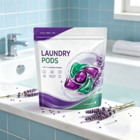 Pod Cuci Ramah Lingkungan 18-22g 5 Kompartemen Langsung dari Pabrik Warna & Aroma Sesuai Pesanan Pembersihan Mendalam Busa Rendah Bahan Alami