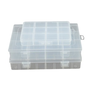 Transparent 12-Compartment <b>Storage</b> <b>Box</b> With Fixed Dividers For Jewelry Organizers Desktop <b>Storage</b> Container Large Capacity - Product Image 5