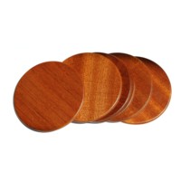 Sous-verres modernes en ébène et sapele, tapis de table antidérapants, supports de tasses isolants thermiquement, porte-tasses en bois massif, épaisseur 5mm/3mm