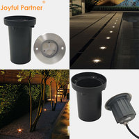 Lumière LED souterraine IP67 3W 6W 9W en aluminium, étanche, pour extérieur, encastrée, pour allée, marche, sol, 12V 24V 220V