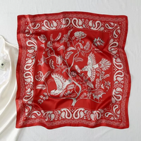 Foulards en soie de mûrier 100% Design Paisley classique personnalisé pour femmes et hommes taille carrée moyenne 70*70 cm
