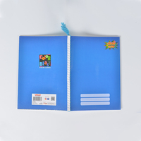 Carnet de notes à reliure cousue, couverture en carton blanc, design à trois lignes, 80 pages, best-seller en gros