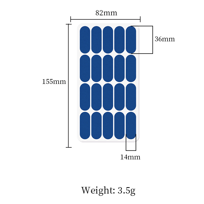 Tessuto Elastico Blu (20 Toppe)
