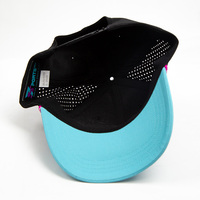 Gorra Deportiva Personalizada de Tela Oxford Transpirable con Orificios Láser, Visera Delantera Bicolor, Monograma S, Bordado 3D, Estilo Hip Hop con Letras