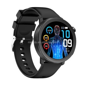 Smartwatch E200 Nero Rotondo con ECG, Ampio Display, Monitoraggio <span class=keywords><strong>Pressione</strong></span> Sanguigna <span class=keywords><strong>e</strong></span> Frequenza Cardiaca, Dispositivo Indossabile Bluetooth - Product Image 2
