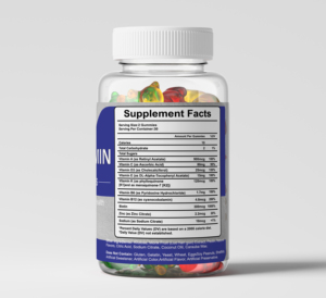 BESHERO Integratori Vitaminici per Aumento di Peso, Caramelle Gommose Vegane Senza Zucchero, Multivitaminico per Donne e Chi Ha Pregiudizi sul Cibo - Product Image 3