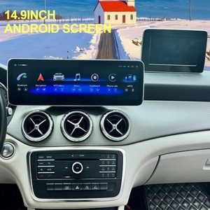 วิทยุติดรถยนต์ระบบ Android Auto ขนาด 14.9 นิ้ว รองรับ Carplay สำหรับรถเบนซ์รุ่น A GLA CLA W176 X156 C117 X117 ปี 2013-2018 พร้อมระบบนำทาง GPS และเครื่องเล่นวิดีโอ - Product Image 1
