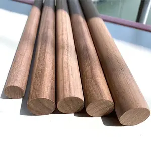 Kerajinan kayu kayu padat DIY bulat halus murah kayu tongkat Beech