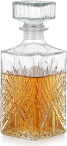 Chai thủy tinh đựng vodka/whisky cao cấp, thiết kế độc đáo hình vuông, chất liệu thủy tinh siêu trong suốt, dung tích 100ml, 500ml, 700ml, 750ml, 1l, nắp pha lê. - Product Image 2