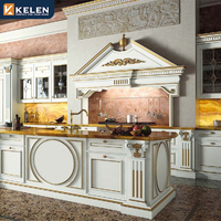 Kelen 2022 Tủ Bếp Gỗ Rắn Đồ Nội Thất Thiết Lập Trung Quốc Modular Thiết Kế Tổ Chức Tùy Chỉnh Đảo Shaker Tủ Bếp