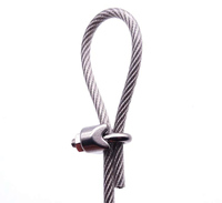 Clip croisé pour câble métallique en acier inoxydable 304 M6 6 mm, DIN741, pince pour câble métallique, pince pour câble