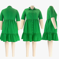 Weibliche Outfits Mode Plus Size Damen kleider Sommerkleider Damen Lady Elegant Blank Großhandel Kleider
