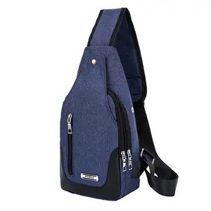 Sac à bandoulière de grande capacité pour hommes, sacoche imperméable pour téléphone portable, sacoches personnalisées avec Logo