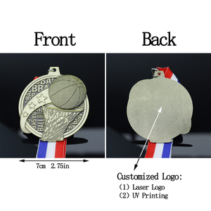 Médaille <span class=keywords><strong>de</strong></span> compétition <span class=keywords><strong>de</strong></span> basketball ancienne en alliage <span class=keywords><strong>de</strong></span> zinc, placage métallique, impression UV, médaille d'honneur pour événement <span class=keywords><strong>de</strong></span> basketball, cadeaux <span class=keywords><strong>de</strong></span> bienvenue - Product Image 6