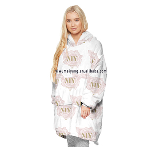 Kawaii-Sweat-shirt Sherpa pour Halloween, chat mignon, animaux de dessin animé, sweat-shirt à capuche surdimensionné et portable, couvertures avec poche géante - Product Image 5