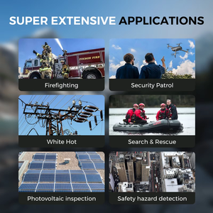 Folding UAV MF609 FPV <strong>Drone</strong> Infrared Night Vision Thermal Imaging <strong>Camera</strong> 640*512pix For Outdoor Hunting - Product Image 4