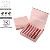 Boîte en carton magnétique de luxe recyclable, design personnalisé, pour gloss à lèvres, rouge à lèvres, blush, anticernes, maquillage cosmétique