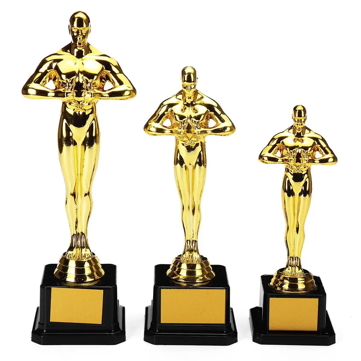 Oscar Trophy Awards Plastic Gold-Plated-Replica Team Sport Competition Craft Souvenirs Party Celebrations Gifts 18cm 21cm 26cm