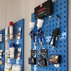Étagère murale en métal perforé Pancheng pour outils de réparation automobile, organiseur de rangement en fer - Product Image 1