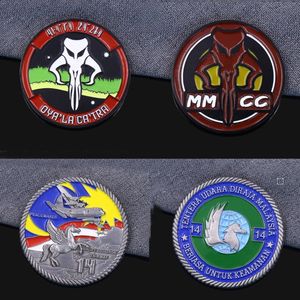 ของสะสมเหรียญที่ระลึกทำจากโลหะผสมสังกะสีเคลือบสีเงินทองสำริดทำจากโลหะเคลือบ3D - Product Image 5