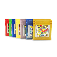 Nouvelle version 7 couleurs 1:1 Cartouches de jeux vidéo rétro Pokmon pour jeux Gameboy Color