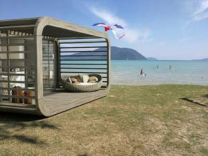 Cama de Estrutura de Aço MK P20 Apple Cabin |   Container Modular de Madeira e Aço para Hotel, Dormitório, Escritório e Restaurante |   Respirável - Product Image 5