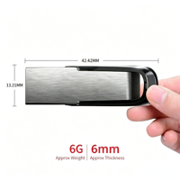 Cadeaux promotionnels, clés USB en métal bon marché, logo personnalisé, clé USB portable personnalisée, 8 Go, 16 Go, clé USB 2.0, 3.0, disque U