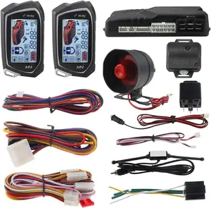 Factory direct 2 way 2 way Car Alarm system EC201-M9 with 1.73 inch big LCD pager display remote starter turbo