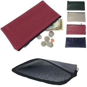 Estuche de Almacenamiento Portátil de Cuero PU con Cierre, Personalizable con Marca - Product Image 1