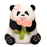 Jouets en peluche personnalisés de style panda doux, fabrication OEM ODM, faible MOQ, jouets pour enfants, jouets en peluche avec un style unique
