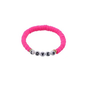 Braccialetto di perline Boho personalizzabile 1989 braccialetto di amicizia Taylor fatto a mano in argilla polimerica perla alla moda con nome di amicizia - Product Image 6