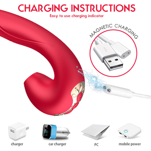 Giocattolo Sessuale di Alta Qualità per Donne, Stimolatore Punto G con Funzione Succhiante, Tre in Uno con Lingua Vibrante per Clitoride, 10 Frequenze, Ricarica USB - Product Image 4