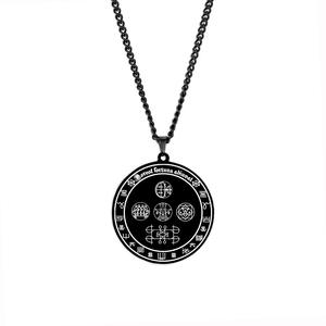 Potente Amuleto de Dinero para la Riqueza, la Abundancia y la Prosperidad, Talismán, Collar con Colgante de Acero Inoxidable - Product Image 2