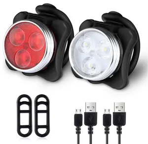 Multifunktions Bestseller USB Aufladbare Kostenloser Hinten Fahrrad Licht LED Fahrrad Licht Set