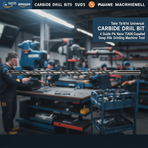 Foret universel en carbure Ttake Ta1016 avec 4 plaquettes de guidage, revêtement Nano TiAlN, pour perçage profond, outil de machine - Product Image 3