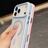 Coque de téléphone pour iPhone 11 12 13 14 15 16 Pro Max Plus Magnétique Chargement Sans Fil Couverture de Téléphone Portable pour iPhone 17 Pro Max Air