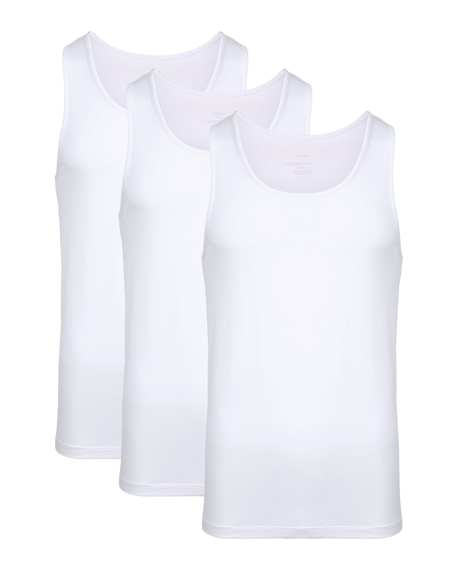 Soft Crew Neck Tank Top 3 Pack Men'S Bamboo Rayon Undershirts