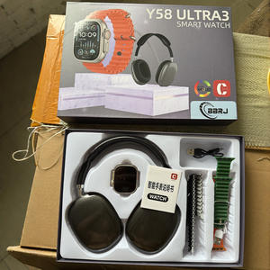 适用于Y58 Ultra3智能奢华男表专业2 Sim <span class=keywords><strong>3</strong></span> Plus Fit 4专业硅胶带薄膜晶体管铝合金表壳无线充电 - Product Image 1