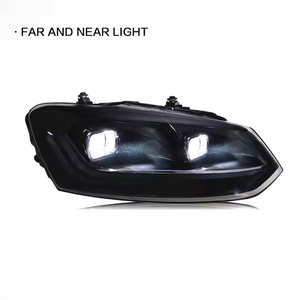 Aggiornamento per <span class=keywords><strong>Volkswagen</strong></span> VW <span class=keywords><strong>Polo</strong></span> 2011-2018 <span class=keywords><strong>Accessori</strong></span> Auto Faro Anteriore a Xenon HID con DRL a LED Gruppo Ottico Faro - Product Image 5