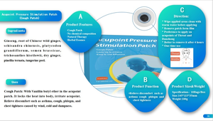기침 완화를 위한 다목적 가정용 화학약품 경압 자극 패치 - Product Image 3