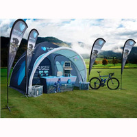 Arco Inflable Publicitario de 12 Pies de Altura, Diseño Profesional, para Eventos de Maratón, Promoción de Maratones