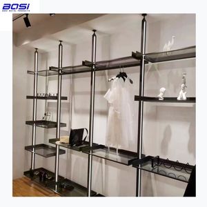 핫 세일 사용자 정의 크기 알루미늄 선반 호텔 및 레스토랑 현대 가정 장식 금속 유리 - Product Image 6