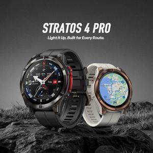 Reloj Inteligente <span class=keywords><strong>Zeblaze</strong></span> <span class=keywords><strong>Stratos</strong></span> 4 Pro GPS Directo de Fábrica, Reloj Deportivo para Exteriores de 1.43 Pulgadas, 5ATM IP69K con Linterna Integrada - Product Image 4