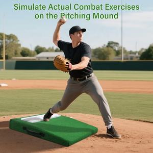 Vente en gros d'usine, équipement de terrain de <span class=keywords><strong>baseball</strong></span>/softball portable et durable en PP/EVA, 76x76 cm, logo personnalisé, monticule de lanceur - Product Image 4