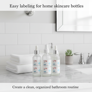 Etiquetas de vinilo personalizadas, coloridas y duraderas, adecuadas para productos de cuidado de la piel, cosméticos y botellas de vidrio. - Product Image 4
