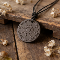 Pendentif en pierre de lave à énergie scalaire quantique, style classique, motif tournesol, sans effets secondaires, pour garçons et filles