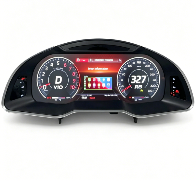 High Quality 12.3 Inch Car Digital Dashboard Speedometer Display for Audi R8 2007-2015 LCD Instrument Panel