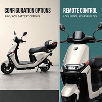 Trottinette électrique MTBGO 60V 1000W avec batterie au plomb, écran LCD, pneus tubeless – Vente en gros, OEM, ODM, directement de l'usine