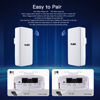 KuWFi 2.4Ghz 300Mbps açık Wifi yönlendirici güçlü kablosuz Wifi tekrarlayıcı uzun menzilli genişletici 1KM noktası kablosuz köprü